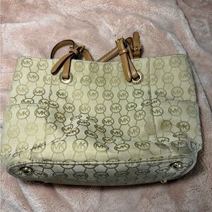 Michael Kors Tan Monogram Tote